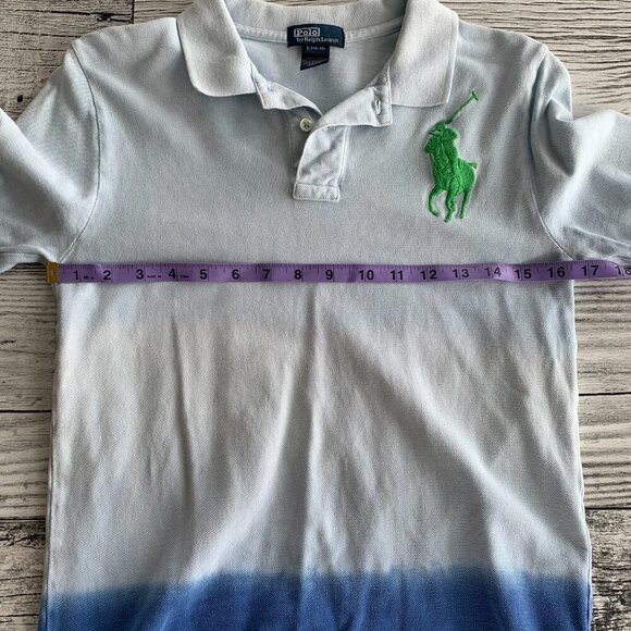 Polo Ralph Lauren Vintage 80s 90s Big Pony Tie Dye Polo Shirt - Picture 10 of 12